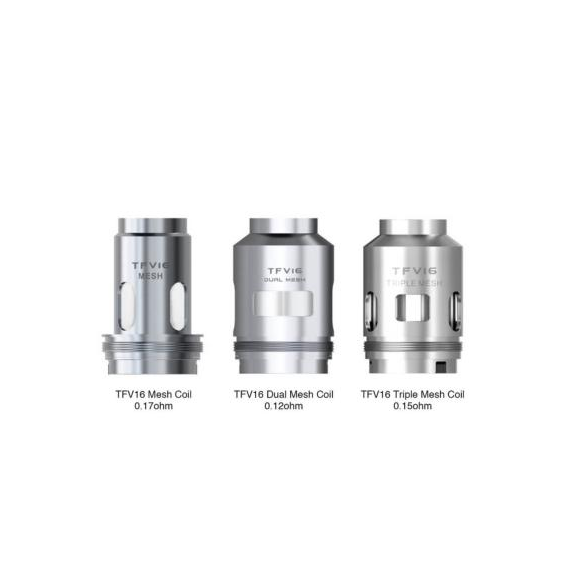 Résistances TFV16 Mesh et Dual Mesh X3 de Smok